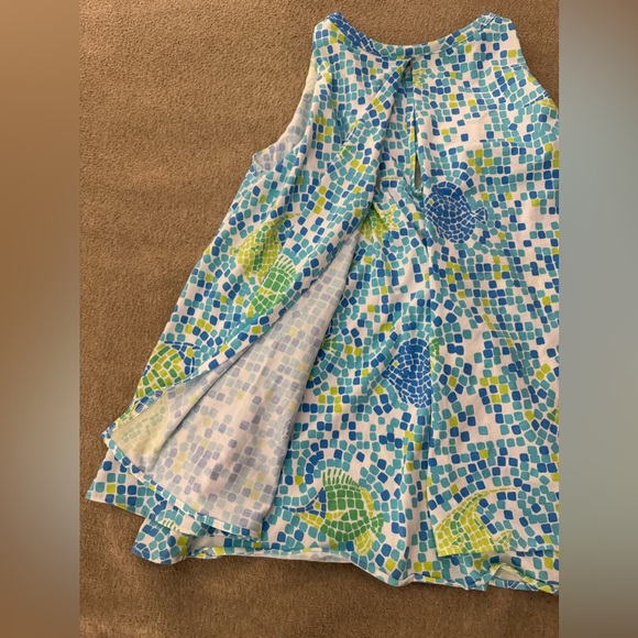 Tori Richard Tile We Meet Again Nova Shirt Size Medium Sleeveless - Picture 8 of 9